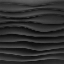 PANEL 3D DE PVC NEGRO N105